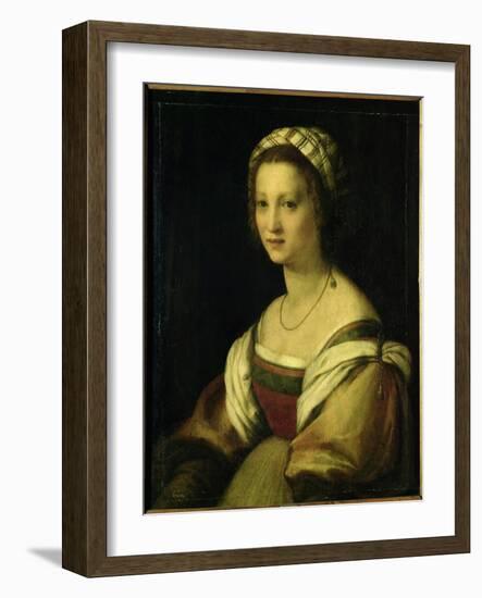 Lucrezia De Baccio Del Fede, the Artist's Wife-Andrea del Sarto-Framed Giclee Print