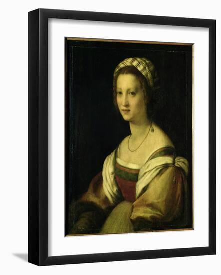 Lucrezia De Baccio Del Fede, the Artist's Wife-Andrea del Sarto-Framed Giclee Print