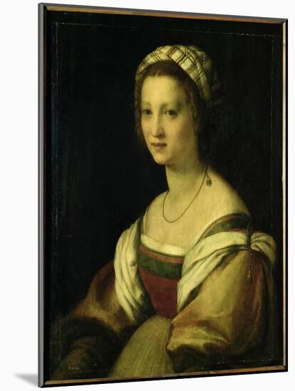 Lucrezia De Baccio Del Fede, the Artist's Wife-Andrea del Sarto-Mounted Giclee Print