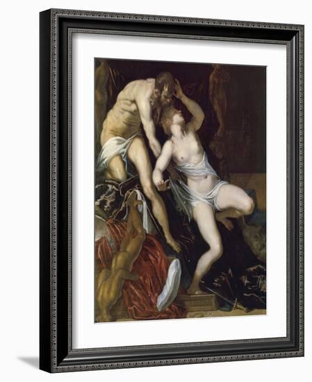 Lucrezia-Titian (Tiziano Vecelli)-Framed Giclee Print