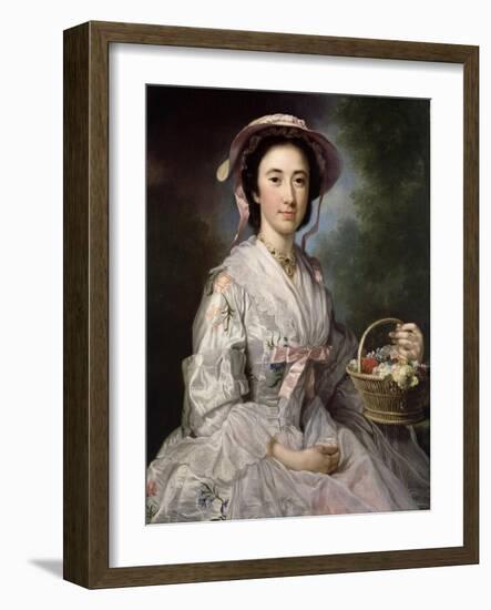 Lucy Ebberton, C.1745-50-George Knapton-Framed Giclee Print