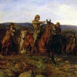 In Sight - Lord Dundonald's Dash on Ladysmith, 1900-Lucy Kemp-Welch-Mounted Giclee Print