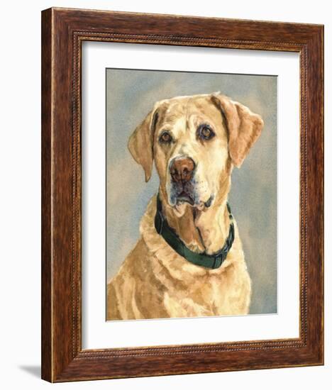 Lucy Yellow Lab-Edie Fagan-Framed Art Print