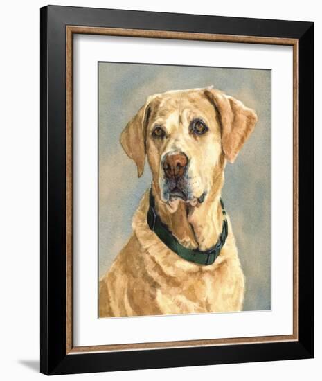 Lucy Yellow Lab-Edie Fagan-Framed Art Print