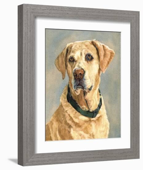 Lucy Yellow Lab-Edie Fagan-Framed Art Print