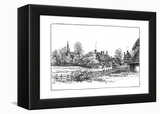 Luddington Village and New Church, Warwickshire, 1885-Edward Hull-Framed Premier Image Canvas