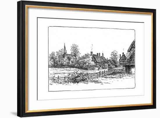 Luddington Village and New Church, Warwickshire, 1885-Edward Hull-Framed Giclee Print