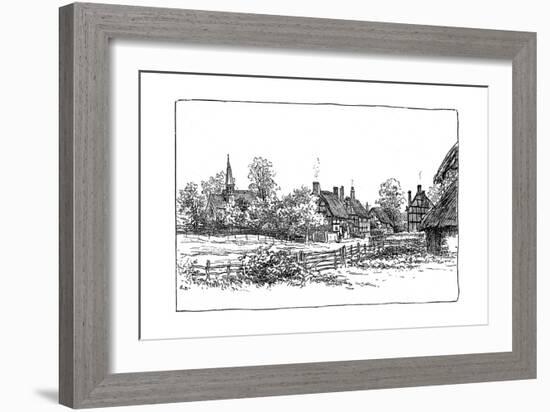 Luddington Village and New Church, Warwickshire, 1885-Edward Hull-Framed Giclee Print