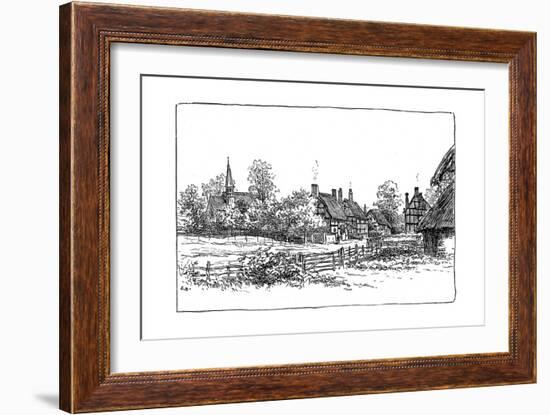 Luddington Village and New Church, Warwickshire, 1885-Edward Hull-Framed Giclee Print
