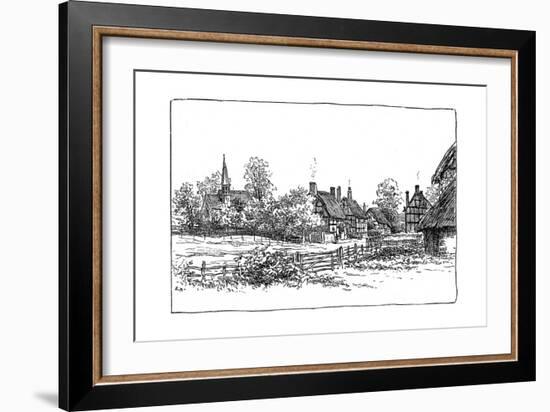 Luddington Village and New Church, Warwickshire, 1885-Edward Hull-Framed Giclee Print