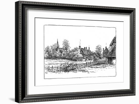 Luddington Village and New Church, Warwickshire, 1885-Edward Hull-Framed Giclee Print