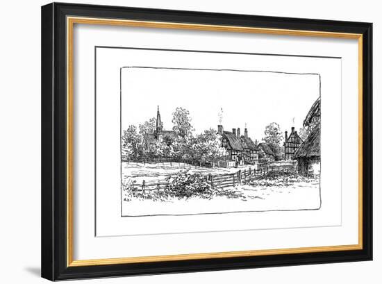 Luddington Village and New Church, Warwickshire, 1885-Edward Hull-Framed Giclee Print