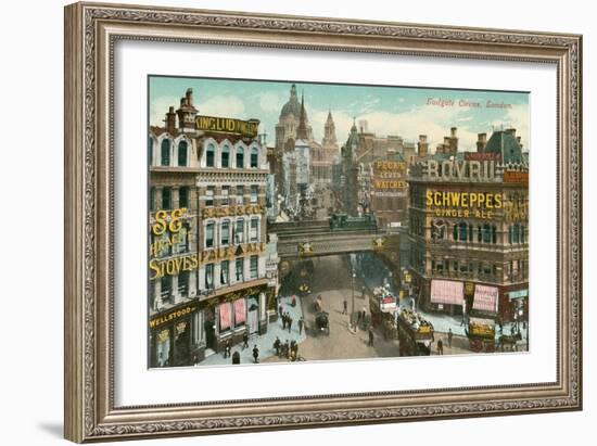 Ludgate Circus, London, England-null-Framed Art Print