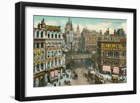 Ludgate Circus, London, England-null-Framed Art Print