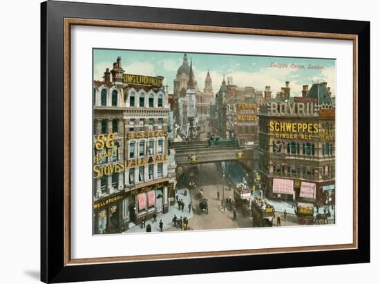 Ludgate Circus, London, England-null-Framed Art Print