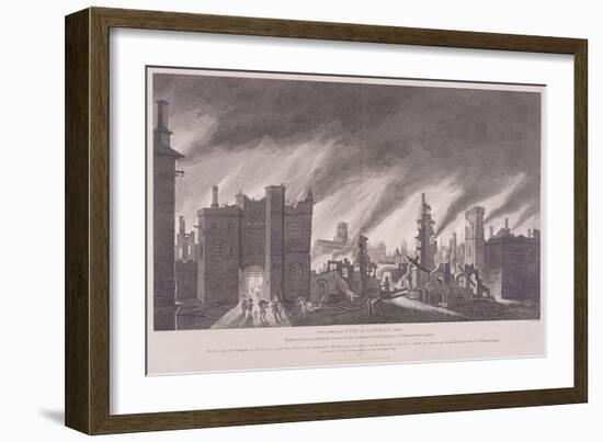 Ludgate, the Great Fire of London, 1811-John Stow-Framed Giclee Print