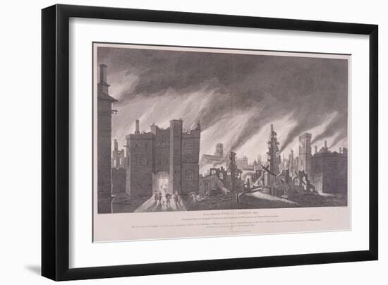 Ludgate, the Great Fire of London, 1811-John Stow-Framed Giclee Print