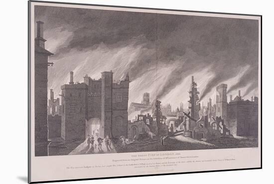 Ludgate, the Great Fire of London, 1811-John Stow-Mounted Giclee Print