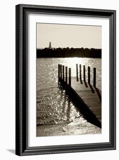 Ludington Lighthouse IR_Vertical-Monte Nagler-Framed Photographic Print