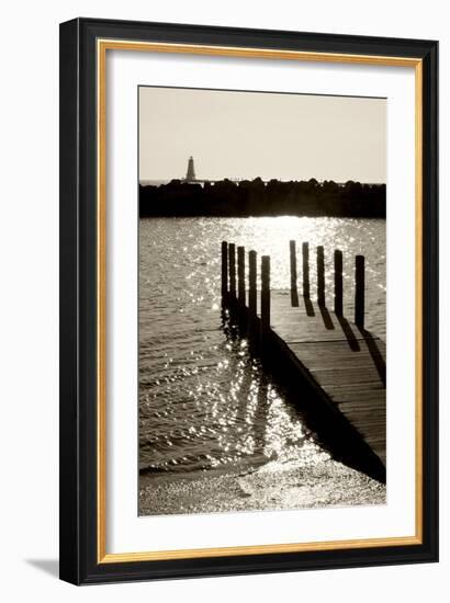 Ludington Lighthouse IR_Vertical-Monte Nagler-Framed Photographic Print