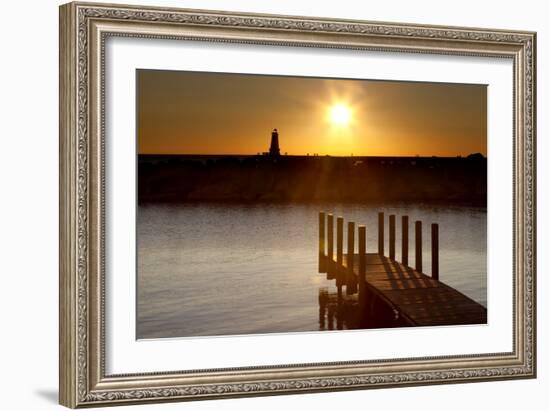 Ludington Sunset, Ludington, Michigan '12-Monte Nagler-Framed Photographic Print