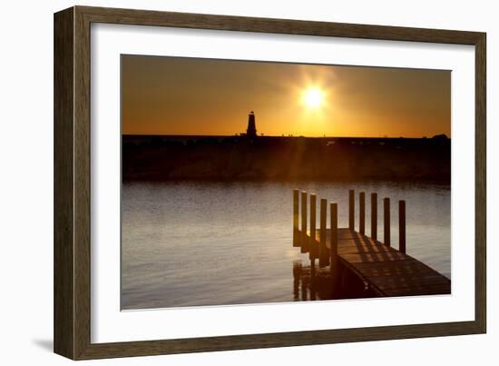 Ludington Sunset, Ludington, Michigan '12-Monte Nagler-Framed Photographic Print