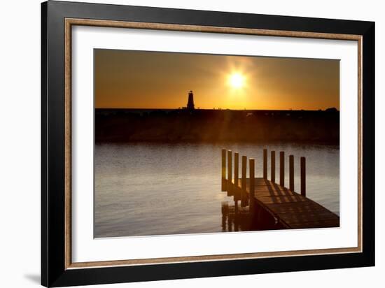 Ludington Sunset, Ludington, Michigan '12-Monte Nagler-Framed Photographic Print