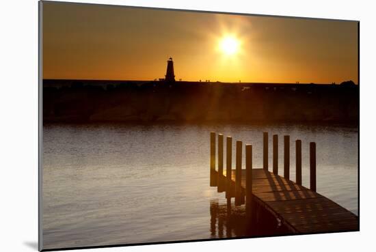 Ludington Sunset, Ludington, Michigan '12-Monte Nagler-Mounted Photographic Print