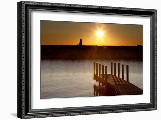 Ludington Sunset, Ludington, Michigan '12-Monte Nagler-Framed Photographic Print