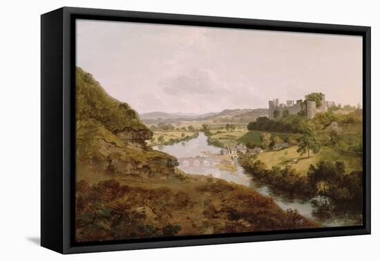 Ludlow Castle, Shropshire, 1792 (Oil on Canvas)-Julius Caesar Ibbetson-Framed Premier Image Canvas