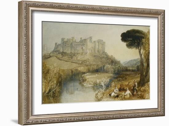 Ludlow Castle-J. M. W. Turner-Framed Giclee Print