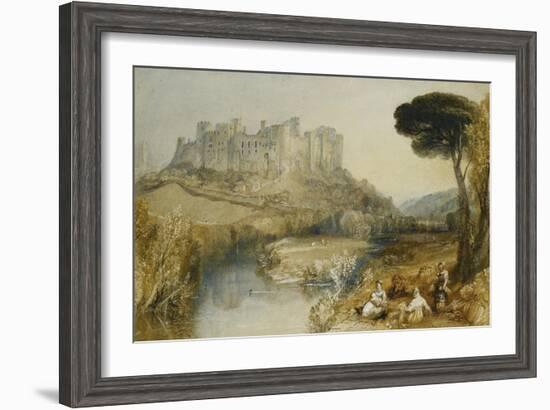 Ludlow Castle-J. M. W. Turner-Framed Giclee Print