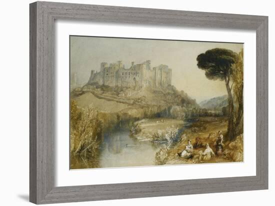 Ludlow Castle-J. M. W. Turner-Framed Giclee Print