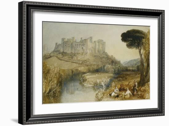 Ludlow Castle-J. M. W. Turner-Framed Giclee Print