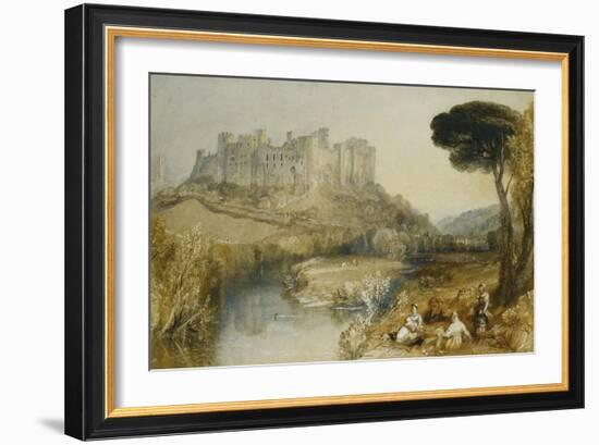 Ludlow Castle-J. M. W. Turner-Framed Giclee Print