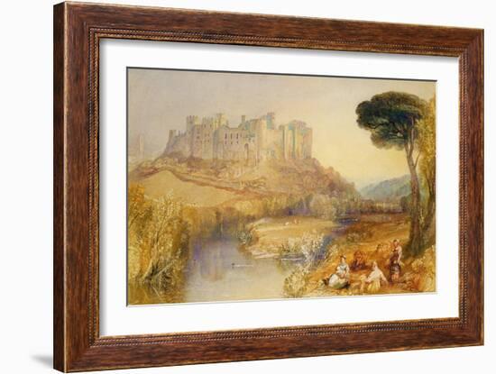 Ludlow Castle-J. M. W. Turner-Framed Giclee Print