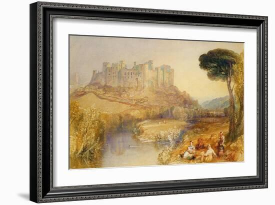 Ludlow Castle-J. M. W. Turner-Framed Giclee Print