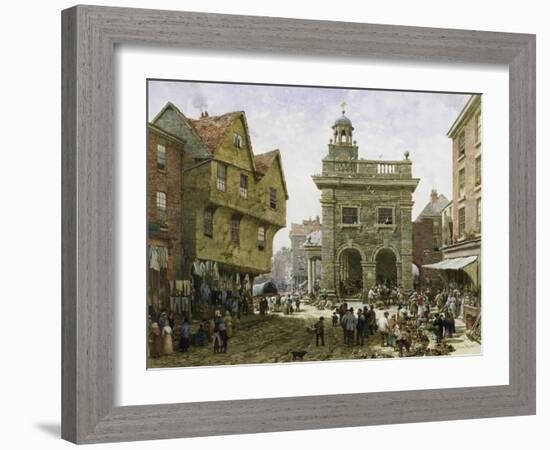 Ludlow Market-Louise J. Rayner-Framed Giclee Print