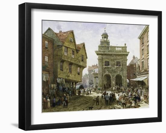 Ludlow Market-Louise J. Rayner-Framed Giclee Print