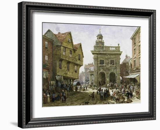 Ludlow Market-Louise J. Rayner-Framed Giclee Print