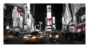 Nightlife in Times Square-Ludo H^-Art Print
