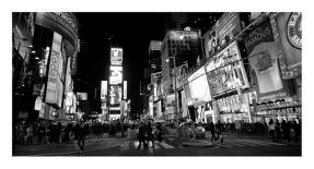 Nightlife in Times Square-Ludo H^-Art Print