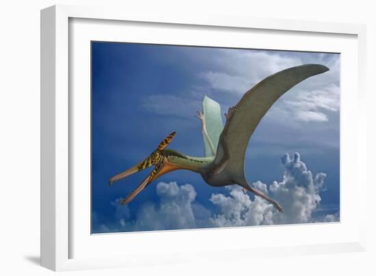 Ludodactylus Sibbicki, a Pterosaur from the Lower Cretaceous Period-null-Framed Art Print