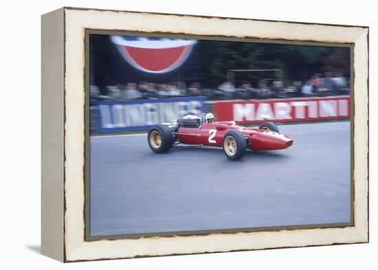 Ludovico Scarfiotti Driving a Ferrari, Belgian Gp, Spa-Francorchamps, 1967-null-Framed Premier Image Canvas