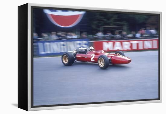 Ludovico Scarfiotti Driving a Ferrari, Belgian Gp, Spa-Francorchamps, 1967-null-Framed Premier Image Canvas