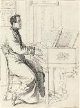 Grimm, Ludwig Emil German, 1790 - 1863 Artist's Brother-in-Law, Ludwig Hassenpflu & Piano, 1826-Ludwig Emil Grimm-Framed Giclee Print