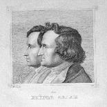 Jacob and Wilhelm Grimm, 1843-Ludwig Emil Grimm-Giclee Print