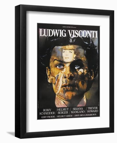 LUDWIG, French poster, Helmut Berger, Silvana Mangano, 1972-null-Framed Art Print