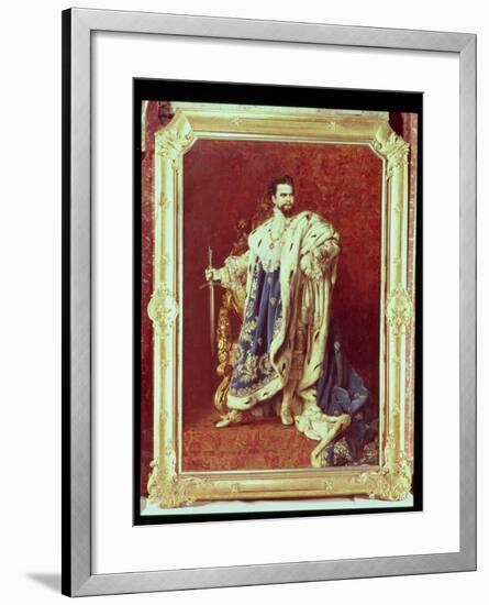 Ludwig II (1845-86) 1887-Gabriel Schachinger-Framed Giclee Print