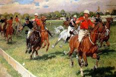 A Game of Polo, 1911-Ludwig Koch-Framed Giclee Print
